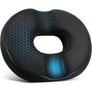 Donut Seat Cushion Memory Foam Chair Cushion Hemorrhoid Tailbone Pregnancy Relie